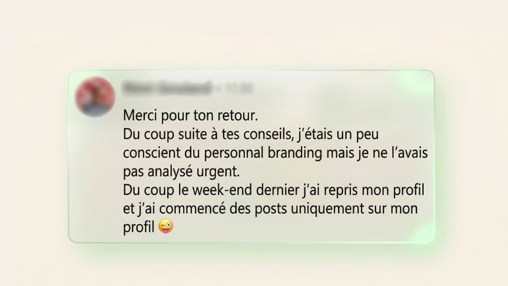 Exemple de message LinkedIn 2